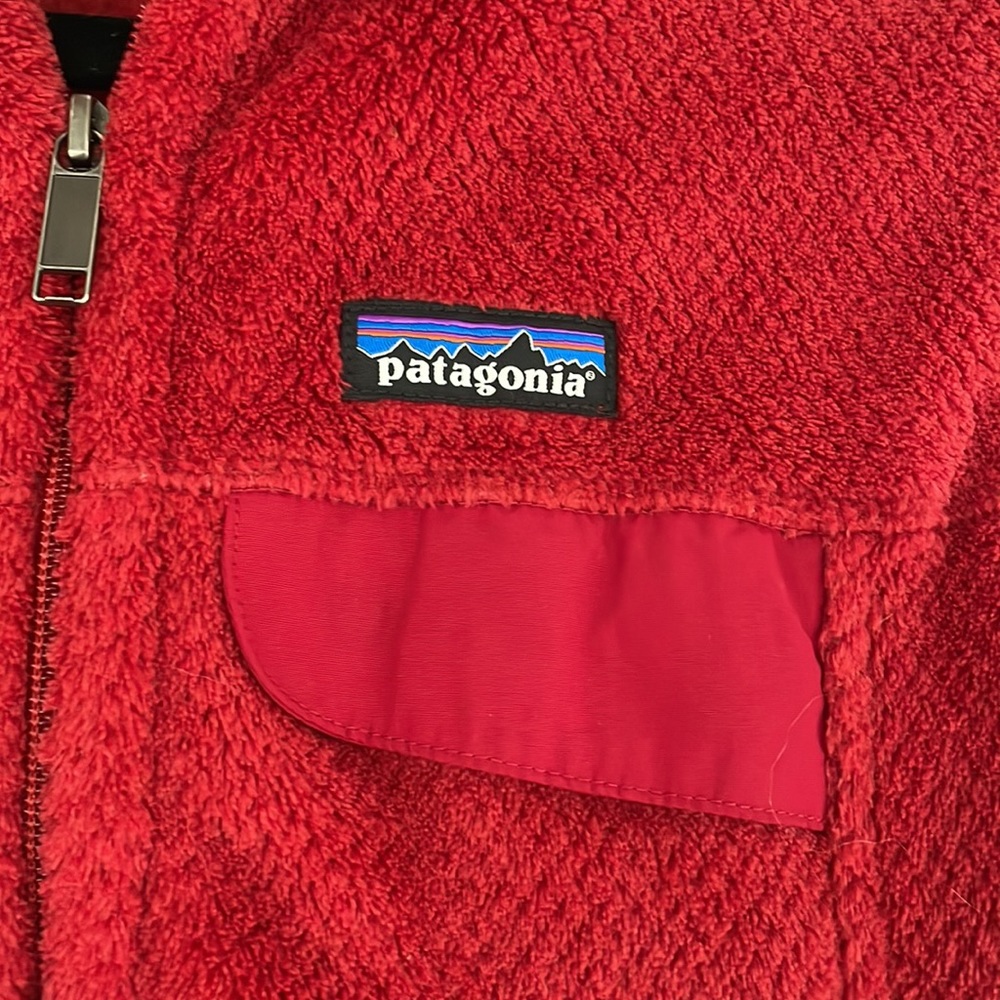 Red Patagonia Fleece Vest - Picture 2 of 6